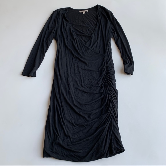Banana Republic Dresses & Skirts - Banana Republic Black Faux Wrap Dress Size Medium